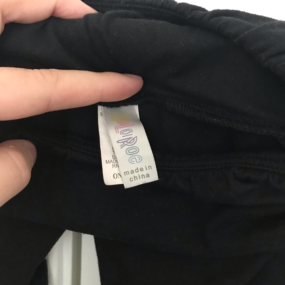 Black one size Lularoe leggings